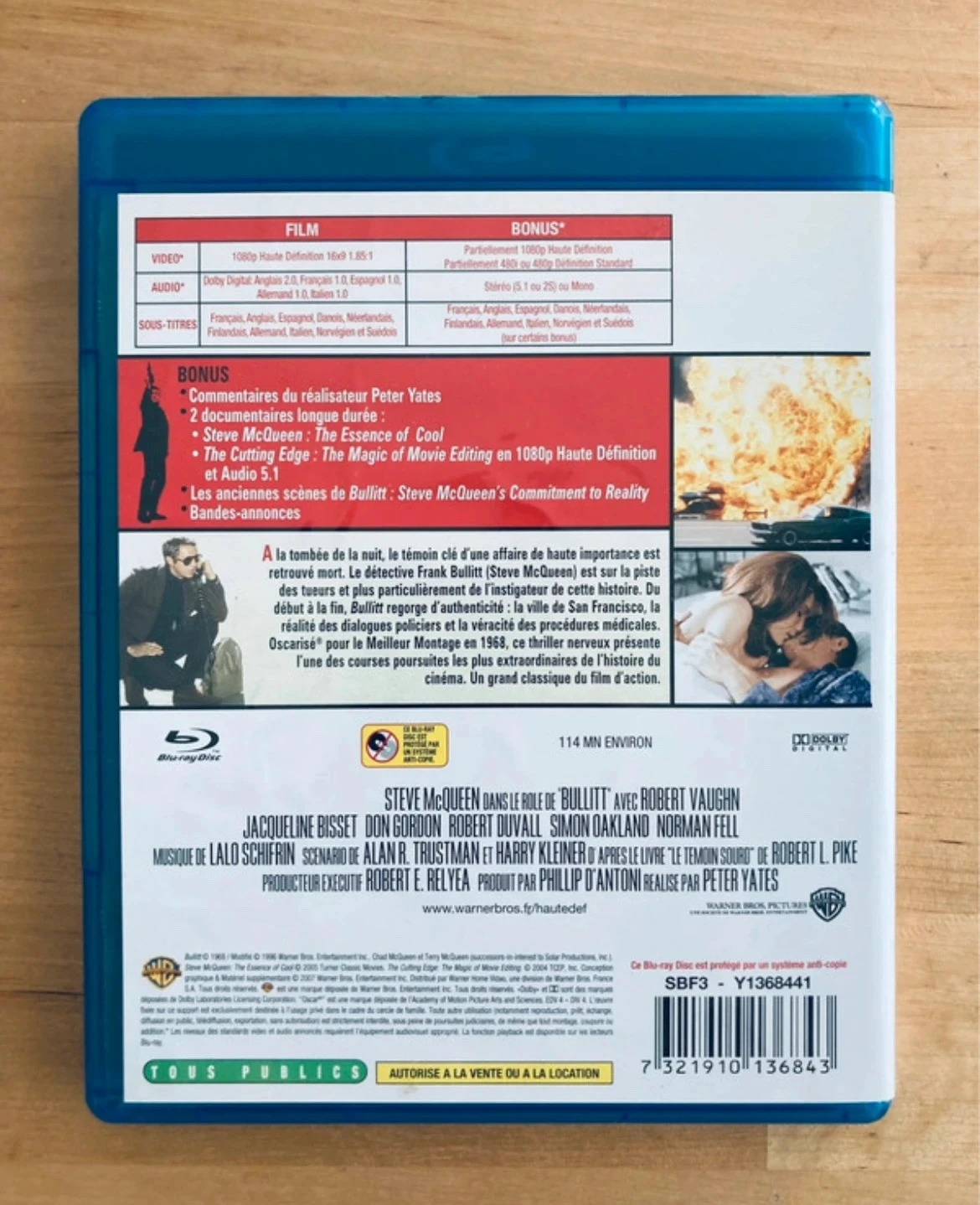 Blu-ray Bullitt Steve McQueen. – photo 3